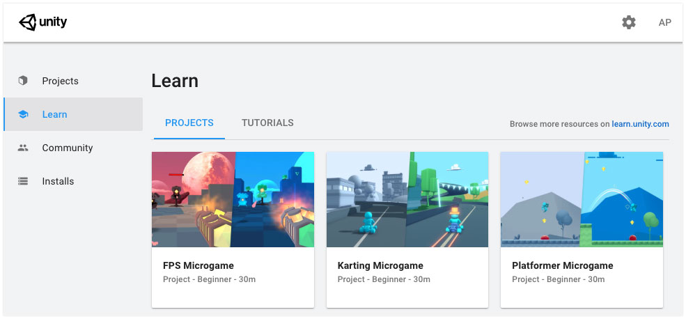 Microgames: Learn the basics of Unity! - Unity Learn